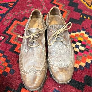 John Varvatos, Distressed lace up shoes in size US10 1/2 or EU 43 1/2